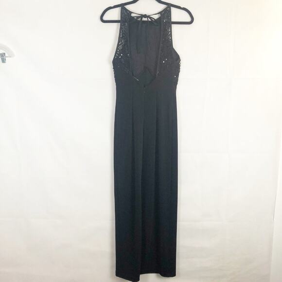 Vintage Cache Maxi Dress Womens Small Empire Sequin Formal Wedding Guest Party - Picture 12 of 14